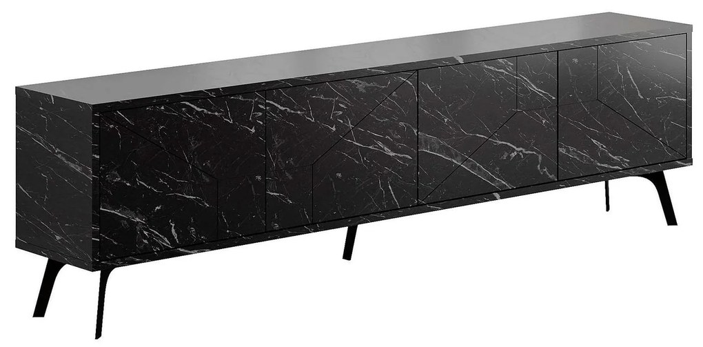 TV stolík/skrinka Duben (čierna). Akcia -18%. Vlastná spoľahlivá doprava až k Vám domov. 1102081