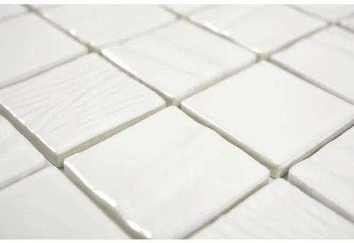 Keramická mozaika CG KN5 štvorec Kanran 29,5x29,5 cm white plain