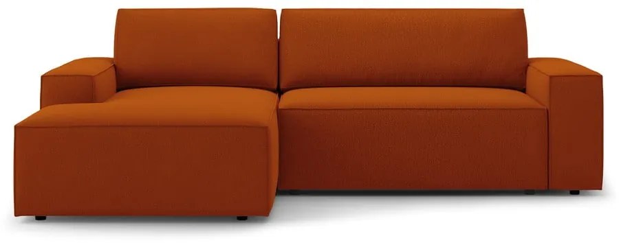 Rozkladacia rohová pohovka v tehlovej farbe (ľavý roh) Jodie – Micadoni Home