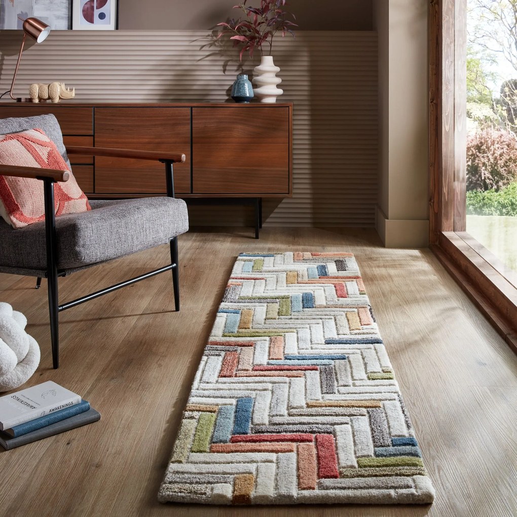 Behúň Moda Russo Multi, 60x230, viacfarebná, chodba / predsieň, Flair Rugs