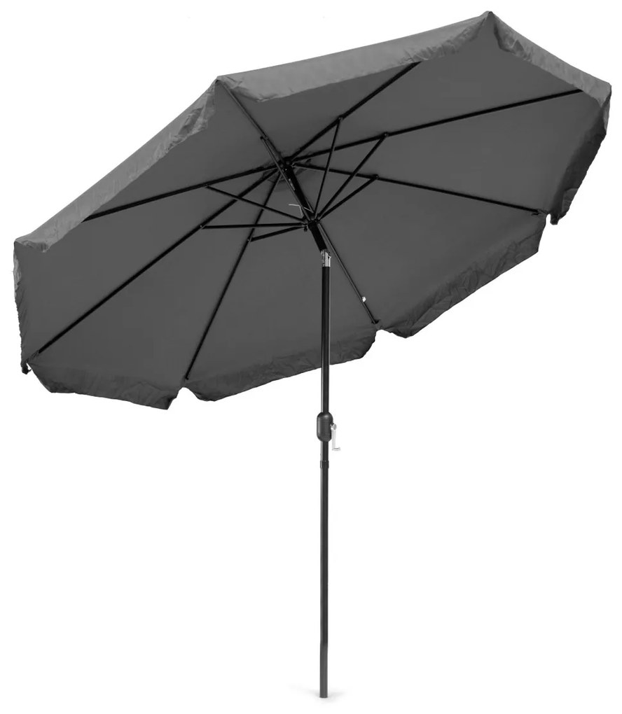 Záhradný slnečník Lavulo 300 cm sivý