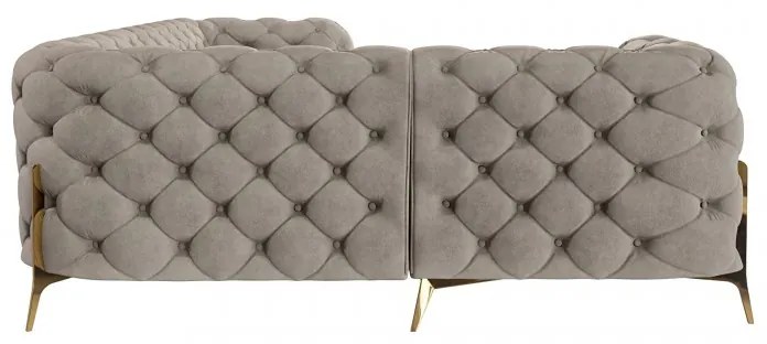 ROHOVÁ SEDAČKA CHESTERFIELD LARISSA PRAVÁ - ĽAVÁ 264 X 204 cm