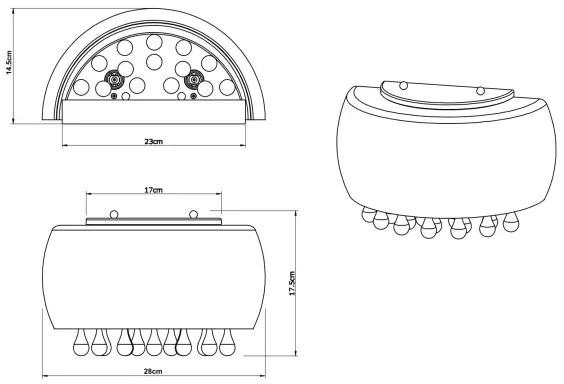 Globo 15809W - Nástenné svietidlo KALLA 1xG9/28W/230V