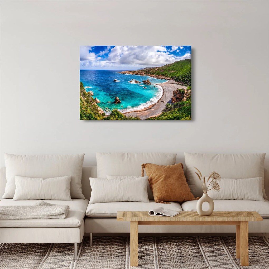 Obraz - Sardínia (90x60 cm)
