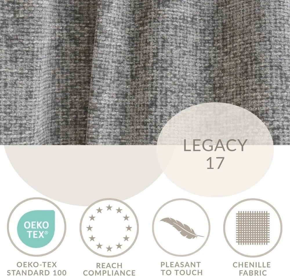 Sivá ženilková rozkladacia/s úložným priestorom rohová pohovka (pravý roh/s leňoškou) Leon – Maison de Rêve