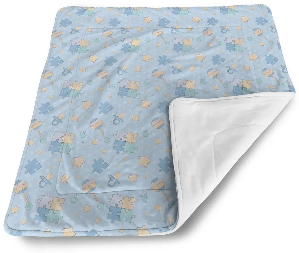 Sablio Deka pre bábätko Puzzle a cumlíky - 80x100 cm