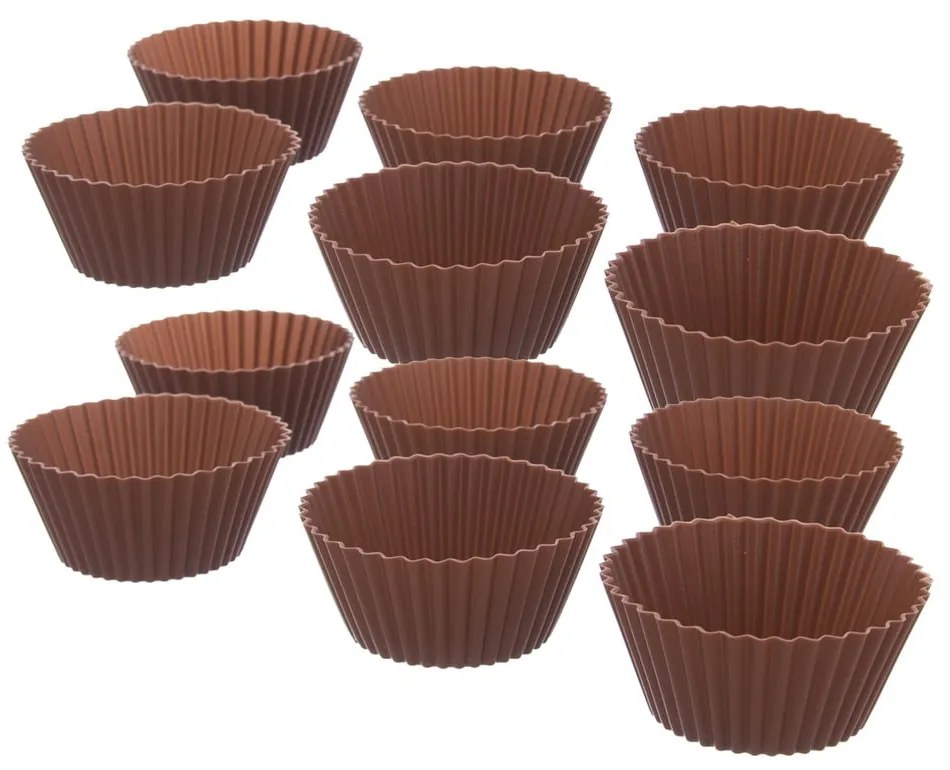 Silikónové formy na pečenie muffinov v súprave 12 ks ø 5,5 cm – Orion