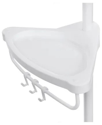 Kúpeľňová rohová polička DEX biela