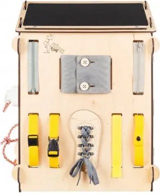 Montessori Activity board domček naturálny pastel