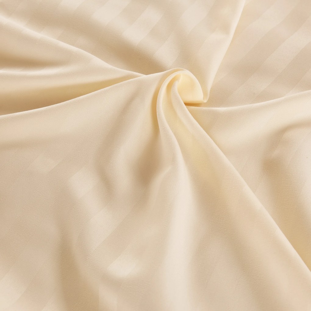 Hotelové obliečky z mikrovlákna JASMINE šampanské - prúžok 2 cm Rozmer obliečok: 70 x 90 cm | 140 x 200 cm