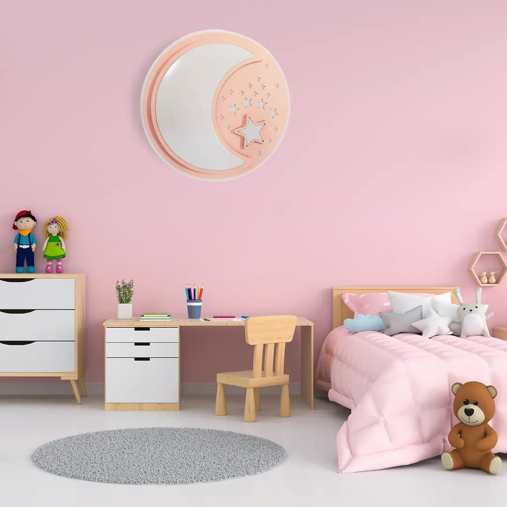 Detské stropné LED svietidlo Note, 1x LED 45w, 3000-6000k, p, s ovládačom