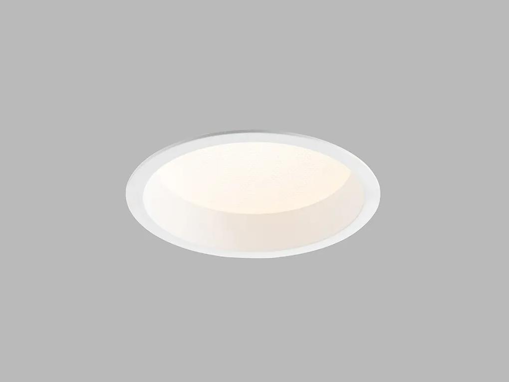 LED2 Zápustné kúpeľňové LED osvetlenie ZETA, 15W, teplá biela, okrúhle, biele, IP44