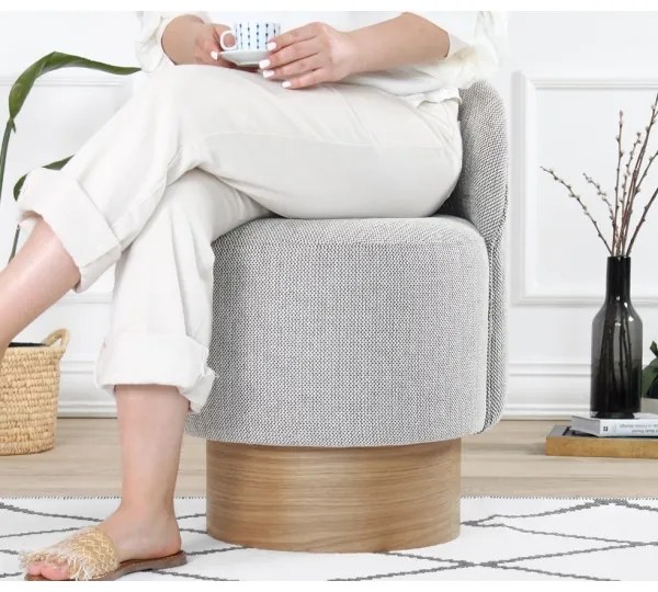 Detské kreslo RIKI 40x47 cm sivé