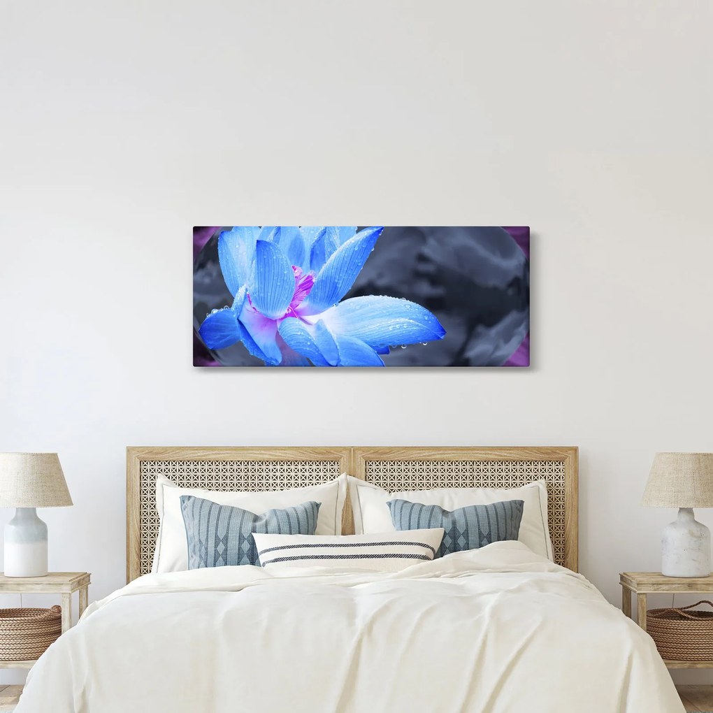 Obraz kvetu v detaile (120x50 cm)