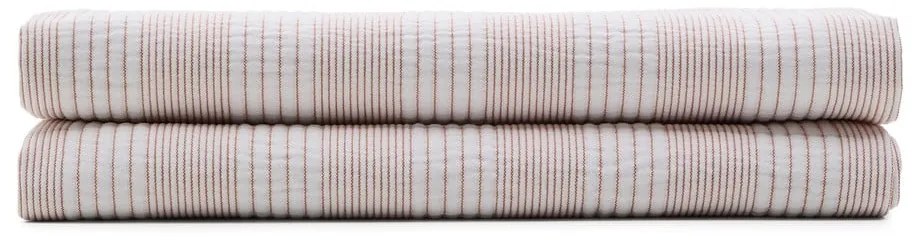 Červený/biely bavlnený prešívaný pléd 240x260 cm Macie – Kave Home