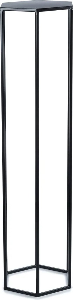STOJAN NA KVETINÁČ HEXA 100X24X28 CM ČIERNA