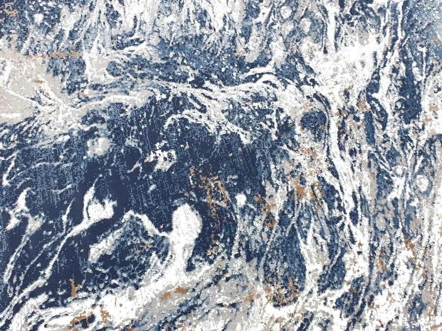 DC Koberec Exclusive 101 sivá námornícka modrá Rozmer: 120×170 cm