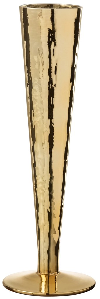 Zlatá pohár na šampanské Glass golden - Ø 7 * 23 cm