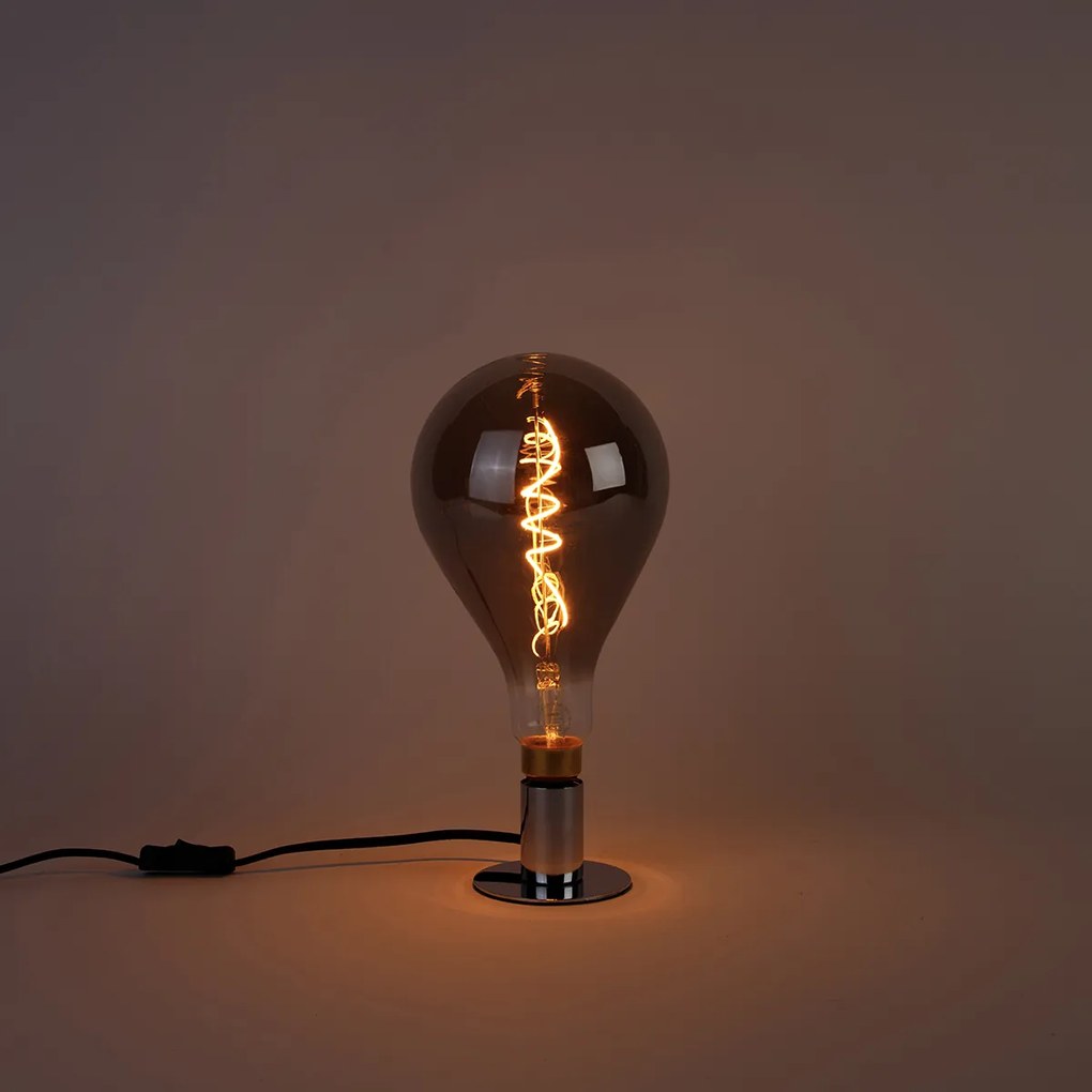 E27 Stmievateľná LED žiarovka so špirálovým vláknom A165 Dymová 4W 120lm 1800K