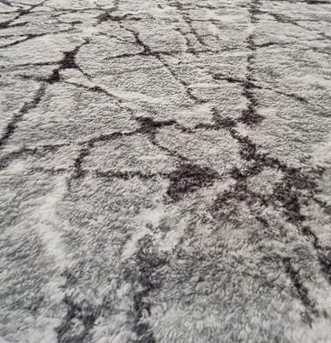 HU Sivý koberec Plush Deluxe Sivý mramor Rozmer: 150x210 cm