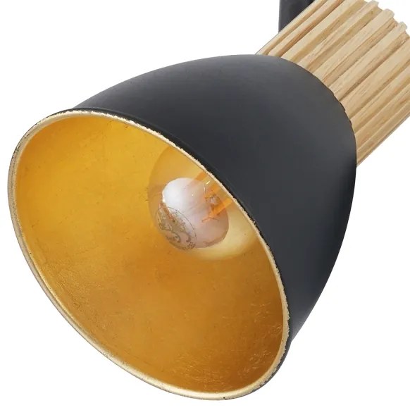 Brilagi - Bodové svietidlo ODENSE 2xE14/10W/230V kaučukovník/čierna