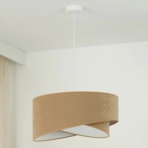 Brilagi - LED Luster na lanku LYRA 1xE27/15W/230V hnedá/biela