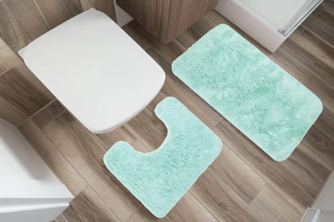 Sada kúpeľňových koberčekov SILK MR-104 2PC mätová