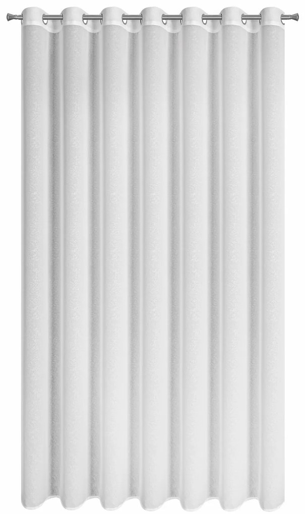 ZÁCLONA NA KRÚŽKOCH TULSA 350X250 CM BIELA
