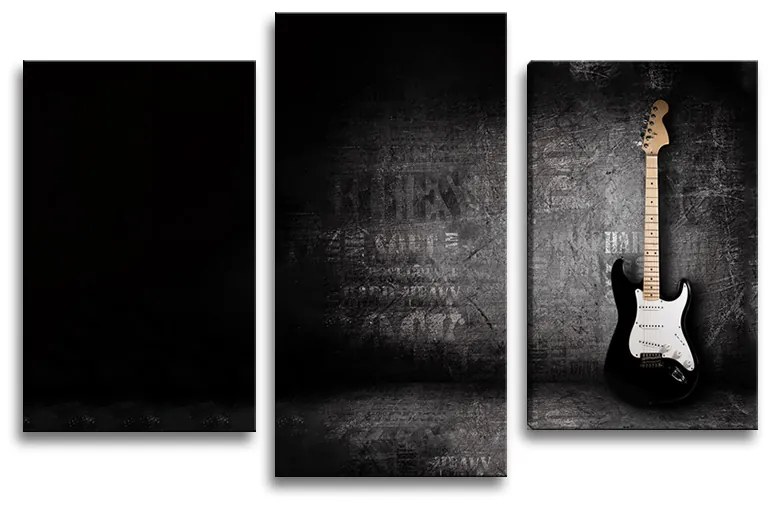 Sablio Obraz - 3-dílný Gitara - 75x50 cm