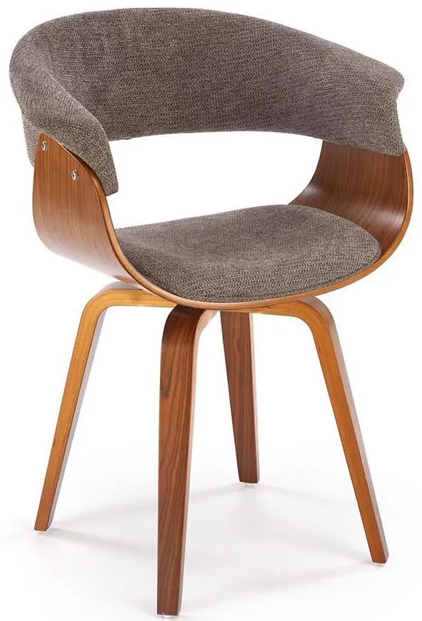 Stolička K545 sivá/orech