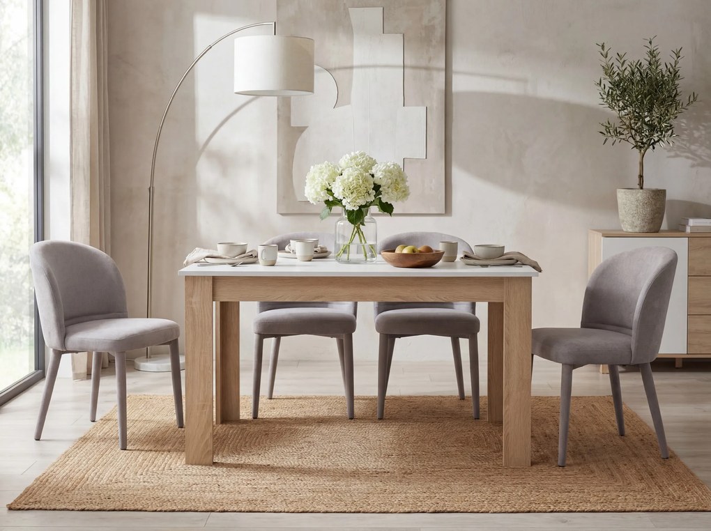 Jedálenská stolička TINO WIND, sivá