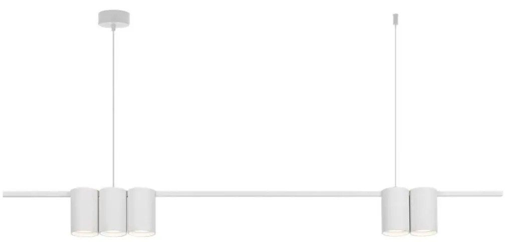 Luster na lanku GENESIS 5xGU10/8W/230V biela