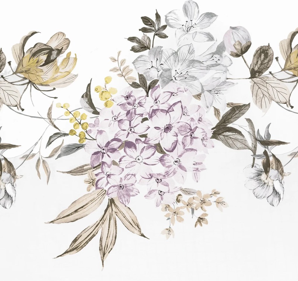 SATÉNOVÉ OBLIEČKY ELLA16 160X200 CM, 2 KS 70X80 CM KVETY