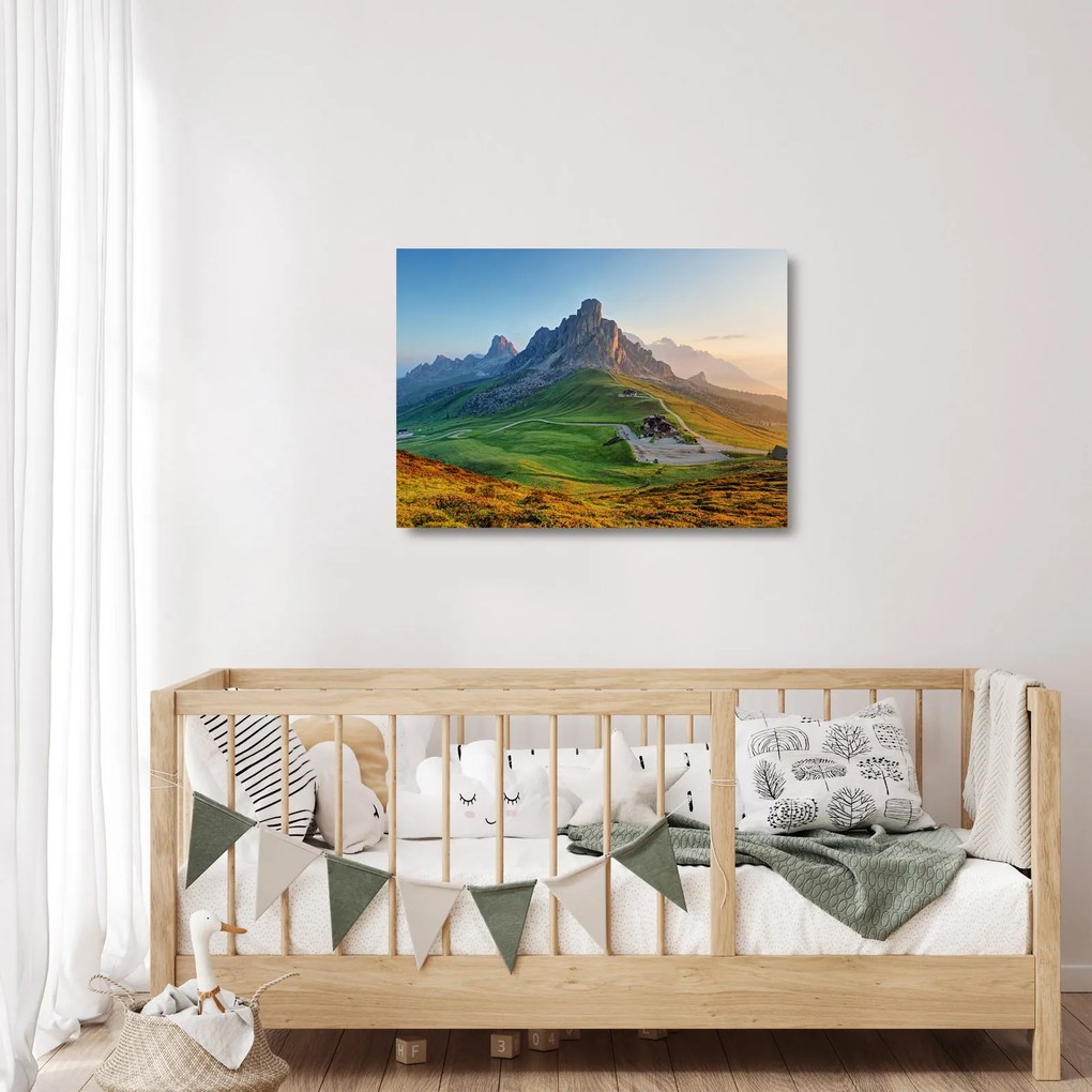 Sklenený obraz - Dolomity (70x50 cm)