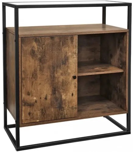 Skrinka so skleneným povrchom VASAGLE LSC12BX