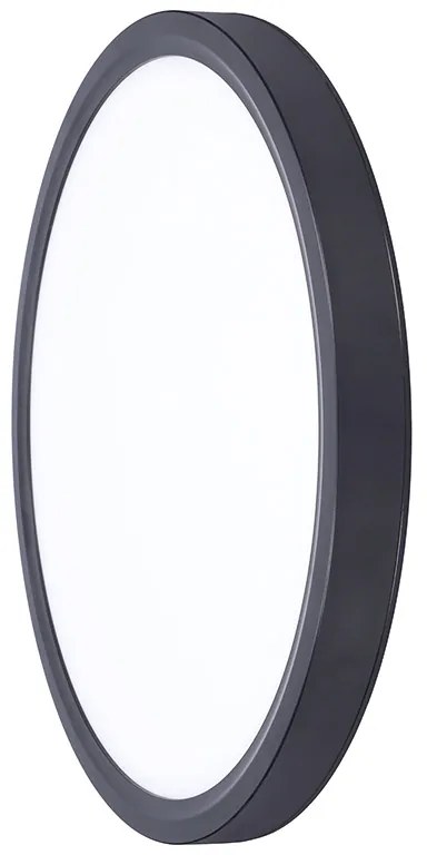 SOLIGHT LED osvetlenie s diaľkovým ovládačom Estela Black, 36W, 2700lm, 30cm, CCT