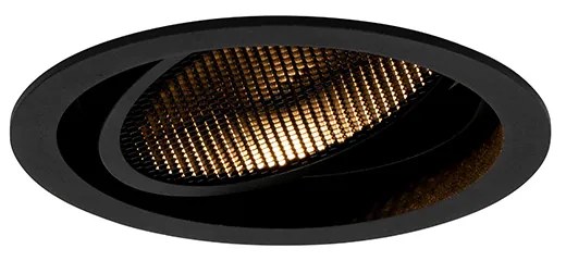 Inteligentné zapustené bodové svietidlo čierne nastaviteľné vrátane Wifi GU10 111mm - Coop 111 Honey