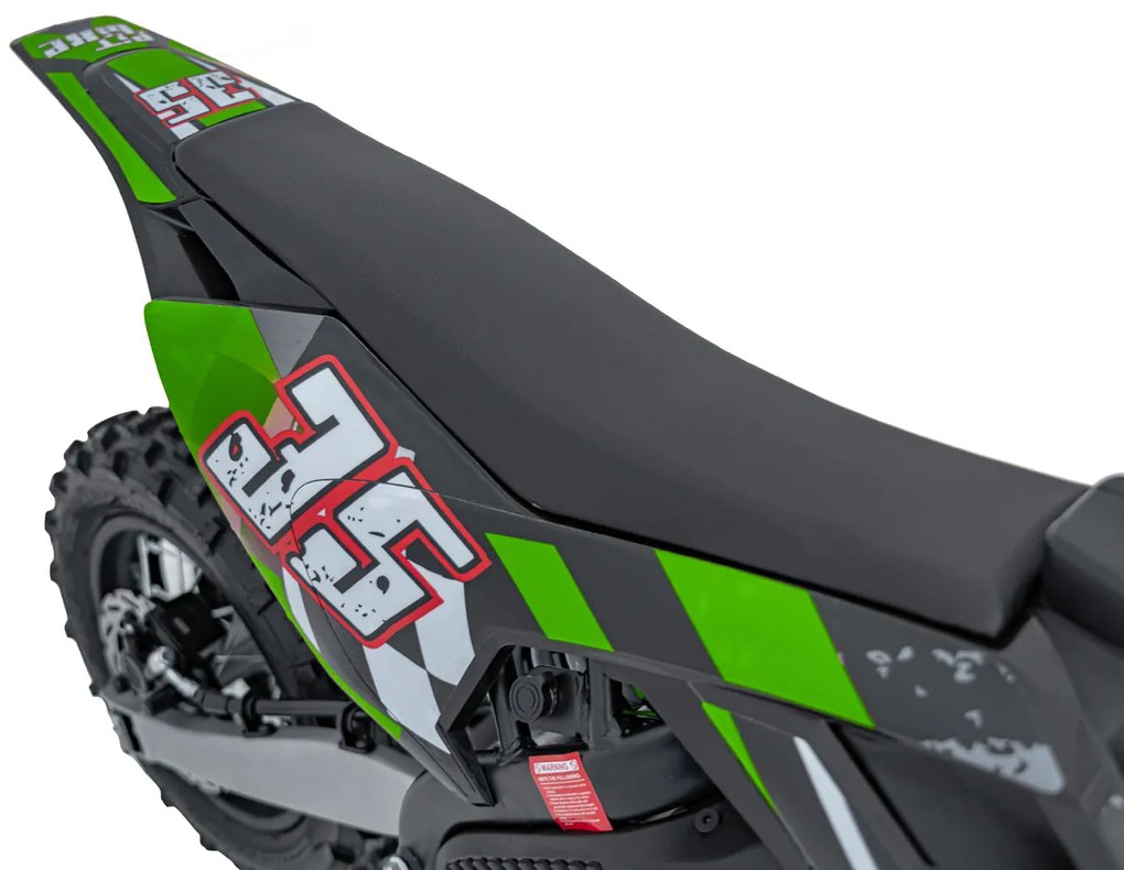 Elektrický detský PIT BIKE s batériovým motorom - zelený