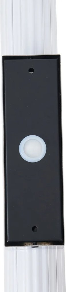 Retro nástenná lampa Gunmetal 80,4 cm vrátane LED IP44 - Coco