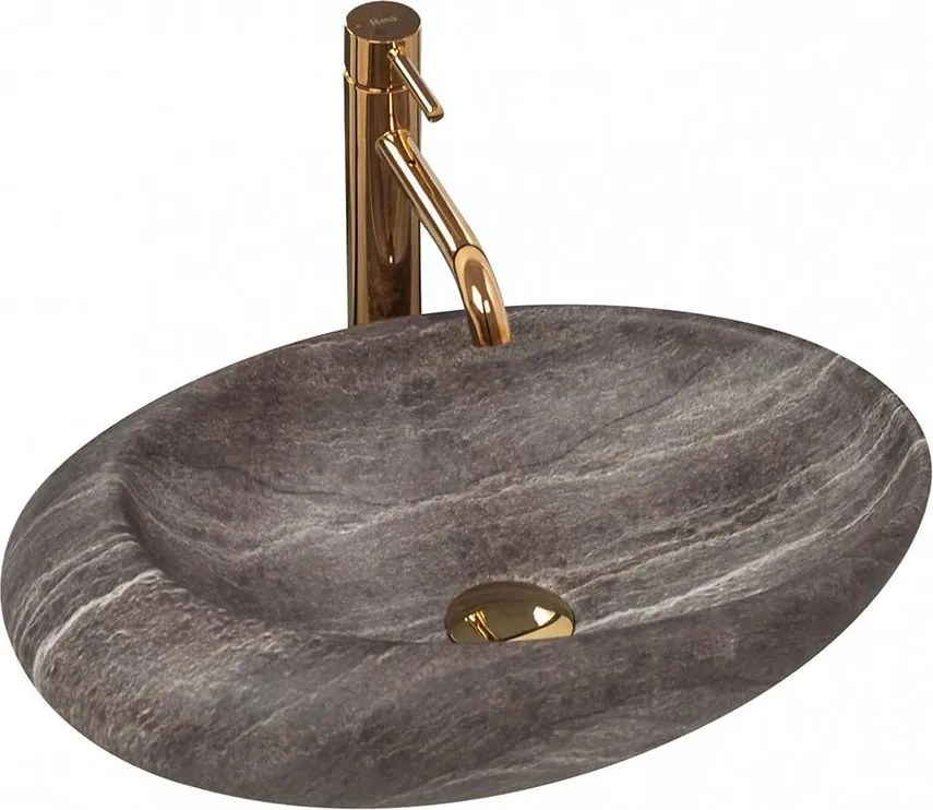 Umývadlo na dosku Roxy Stone Dark Grey