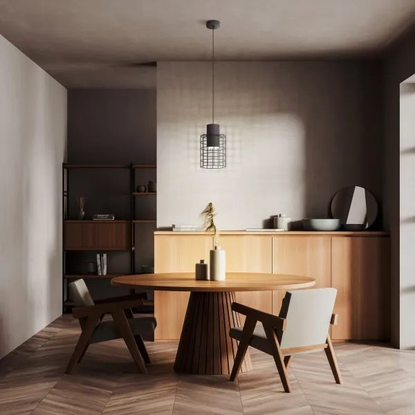 Eglo 43625 - Luster na lanku MILLIGAN 1xE27/40W/230V pr. 20 cm čierna