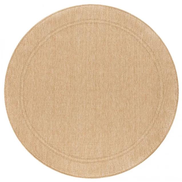 Šnúrkový koberec TIMO 5979 kruh, tmavobéžový
