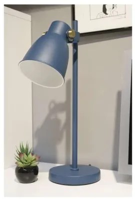 EMOS Stolová kovová lampa JULIAN, 1xE27, 25W, modrá