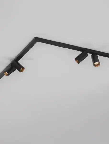 Minimalistické bodové svietidlo Oso 8 Čierna