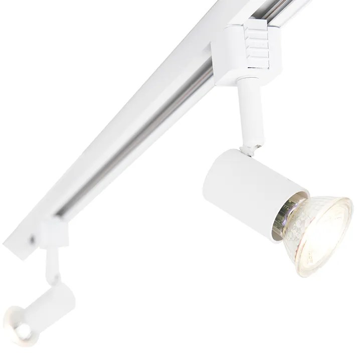 Inteligentný koľajnicový systém biely 1-fázový 5-svetlo vrátane Wifi GU10 - Jeany