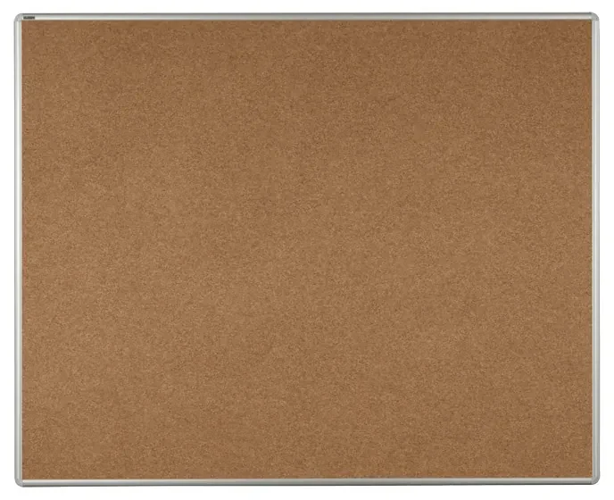Textilná nástenka ekoTAB v hliníkovom ráme, 1500 x 1200 mm, hnedá