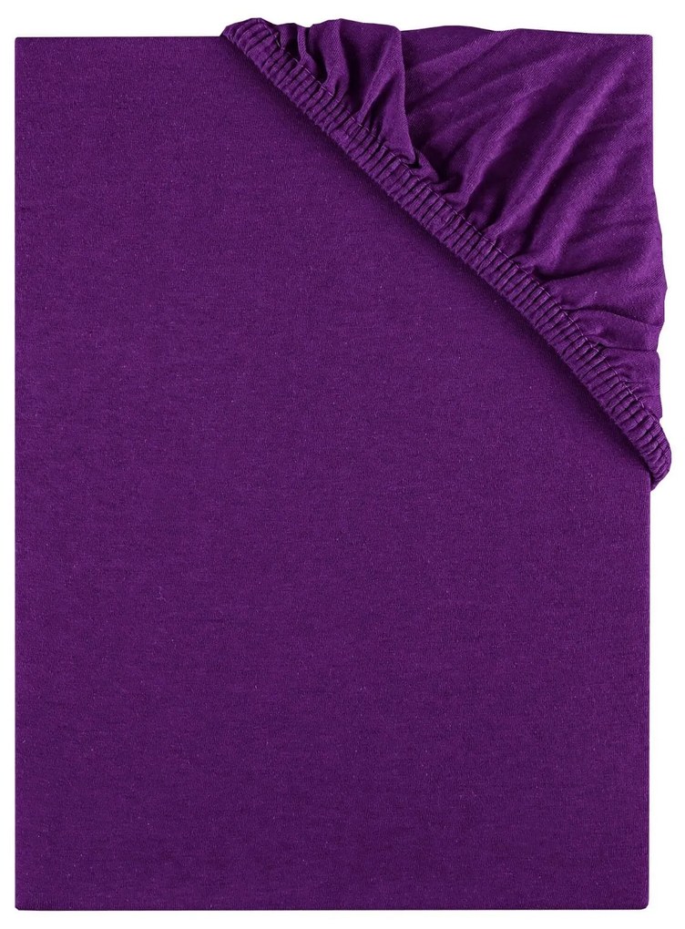 Plachta posteľná fialová jersey EMI: Detská plachta 60x120