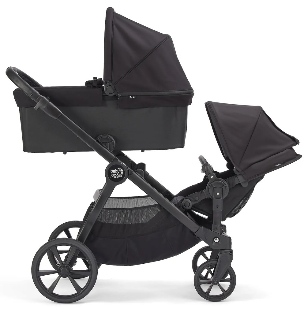 Baby Jogger BabyJogger Vanička DELUXE CITY na SUMMIT X3/CITY SELECT 2 - TENCEL - LUNAR BLACK