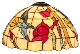 Vitrážové tienidlo na lampu COLIBRI