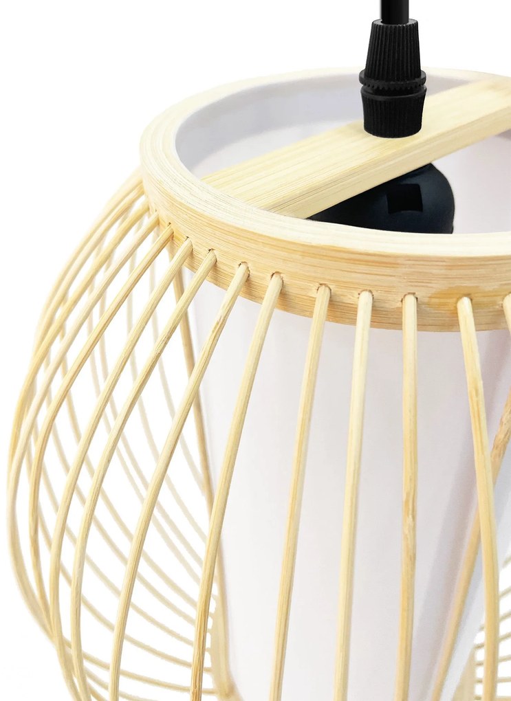 Toolight Toolight, stropné svietidlo 1xE27 APP1634-1CP, prírodná hnedá, OSW-03616